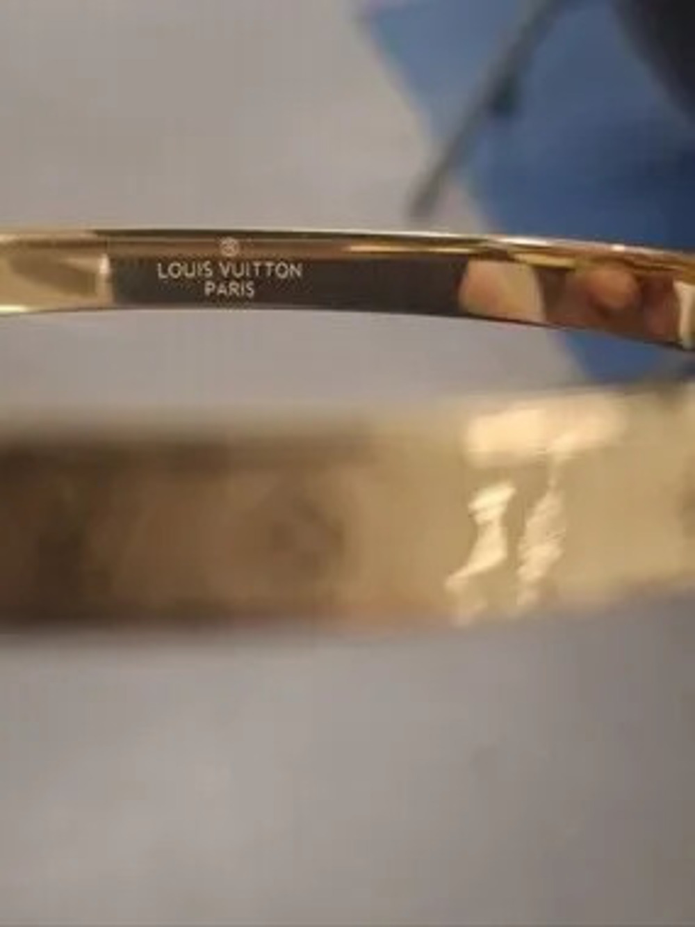 Luxury Designer Inspired 18k Gold Plated Bangle Bracelet - Picture 5 of 5